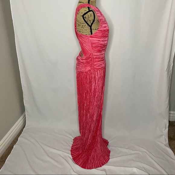 Mary McFadden Pink Pleated Gown - Picture 6 of 10